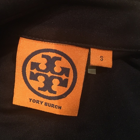 Tory Burch Julianne 100% Silk Button Down Navy Blue Dress - Small (without sash) - Picture 14 of 16